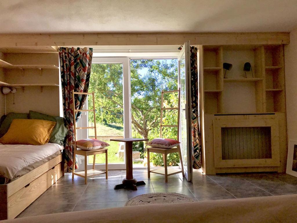 Chambre Jazzy - Gite Les Zazous Lormes ภายนอก รูปภาพ